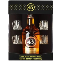 Licor 43 mit 4 MINI-BEER Gläser
Geschenkpackung